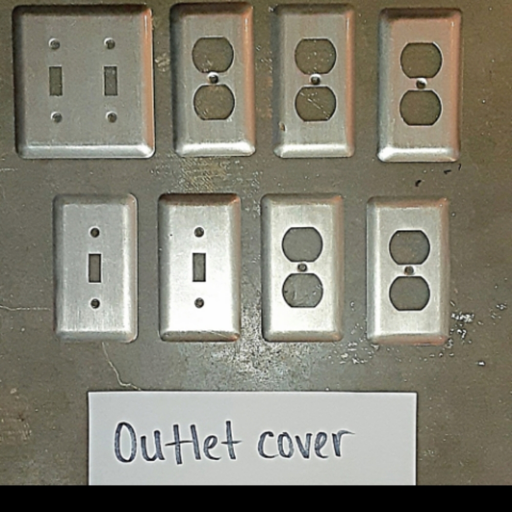 Nickel outlet set, in like new condition
